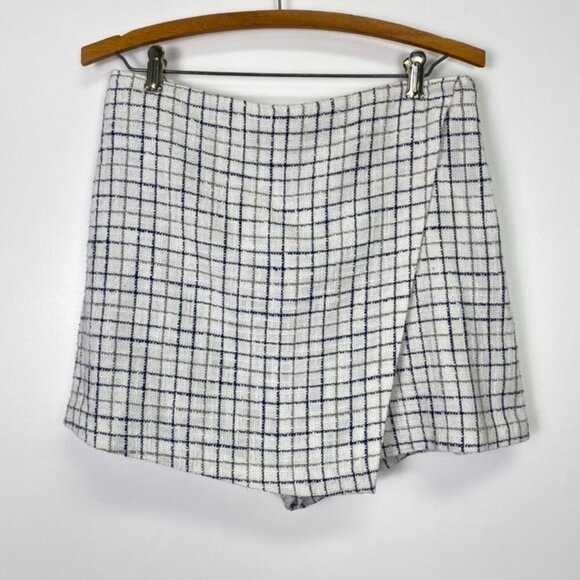 Abercrombie & Fitch Plaid Tweed Skort - Picture 1 of 7